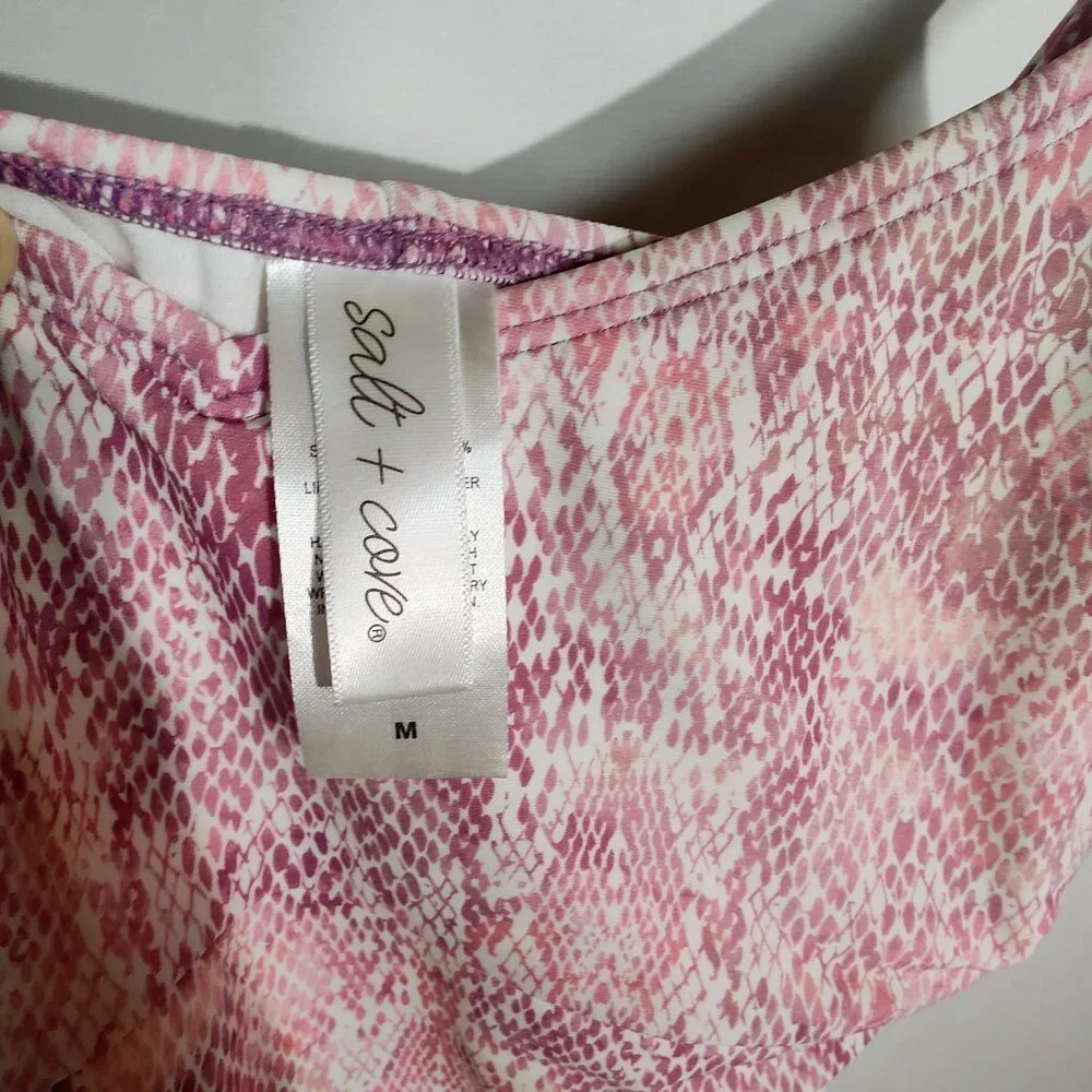 Salt‎ + Cove Women's Medium One-Piece Snake Print Swimsuit NWT